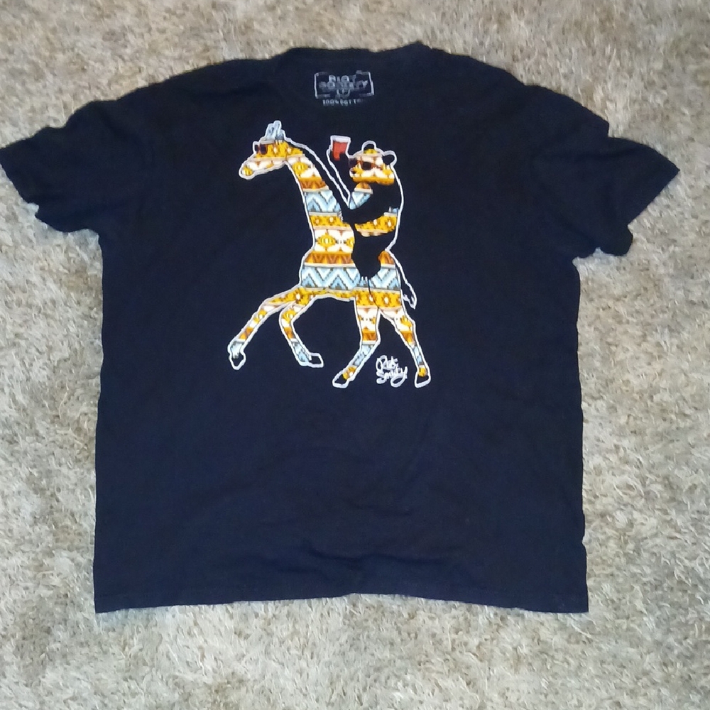 Men's Black Graphic T-Shirt